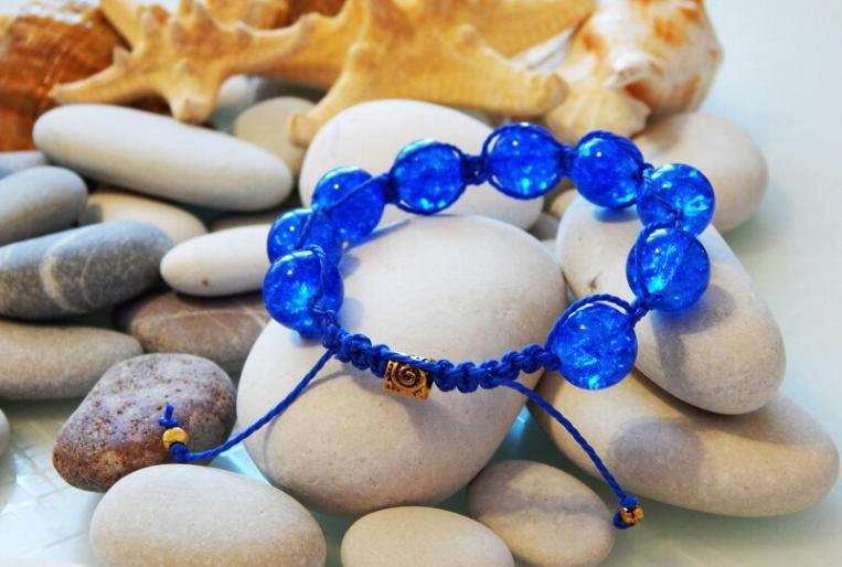 Blue Bead Bracelet